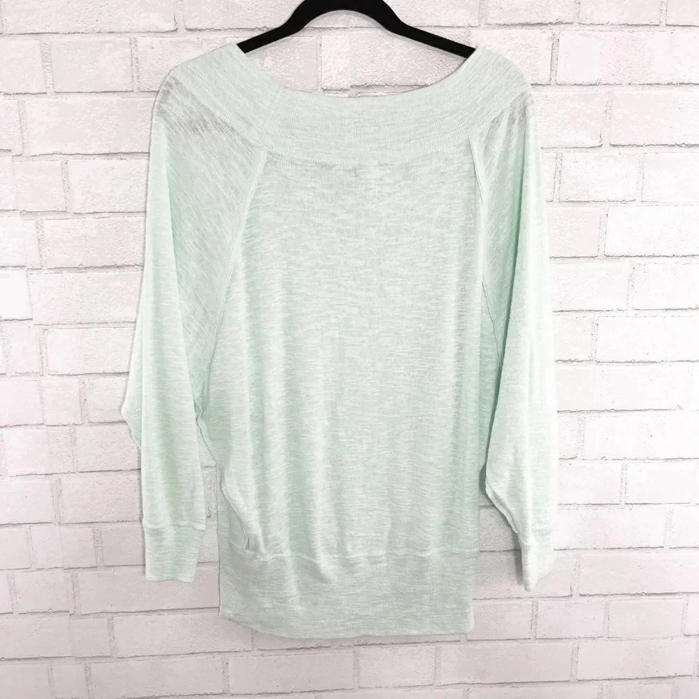 We the Free - Free People Mint Green Dolman Sleeve Pullover Shirt Women's XS - Picture 4 of 8